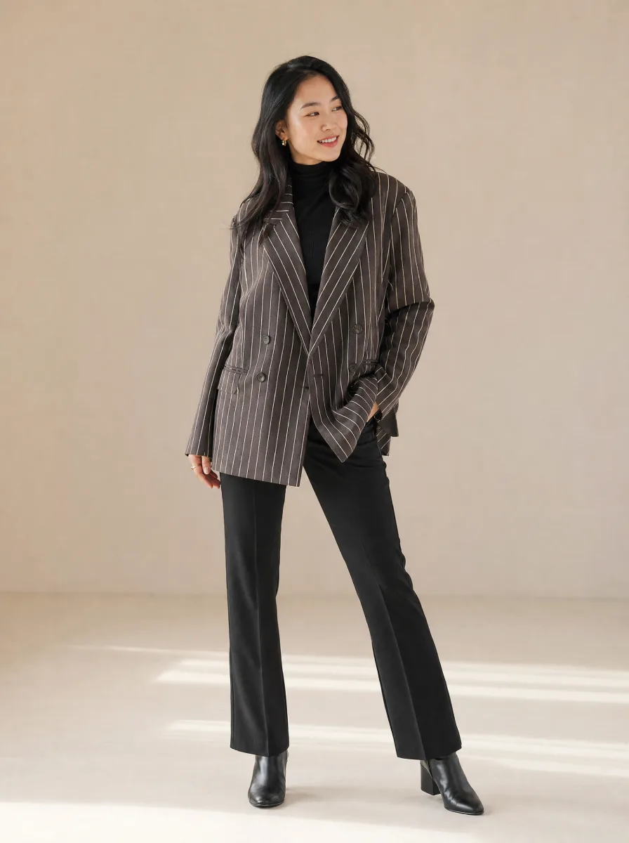 Oversized Double-Breasted Suit Set